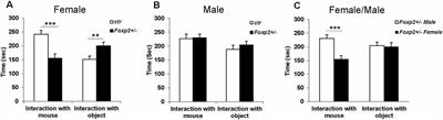 Sex-Specific Social Behavior and Amygdala Proteomic Deficits in Foxp2+/− Mutant Mice